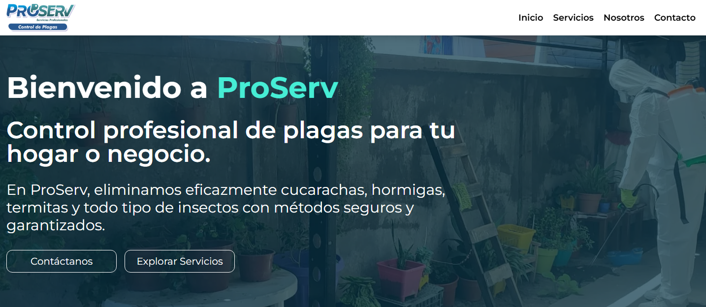 Sitio web ProServ Servicios Profesionales